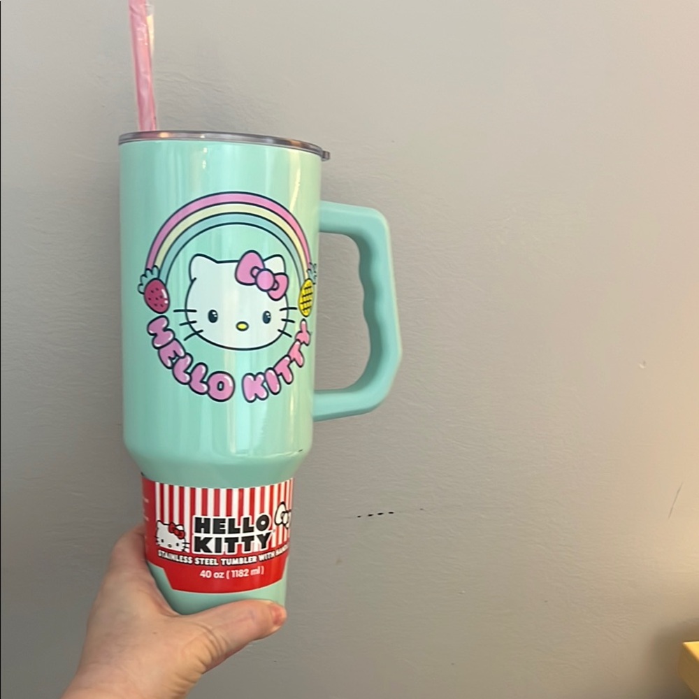 Hello Kitty Mint Green Stainless Steel Tumbler